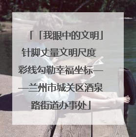 「我眼中的文明」针脚丈量文明尺度 彩线勾勒幸福坐标——兰州市城关区酒泉路街道办事处