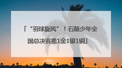 “羽球旋风”！石鼓少年全国总决赛揽1金1银1铜