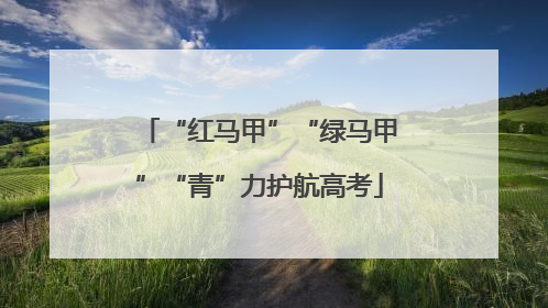 “红马甲”“绿马甲”“青”力护航高考