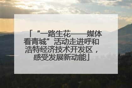 “一路生花——媒体看青城”活动走进呼和浩特经济技术开发区，感受发展新动能