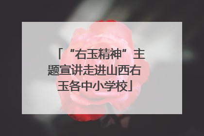 “右玉精神”主题宣讲走进山西右玉各中小学校