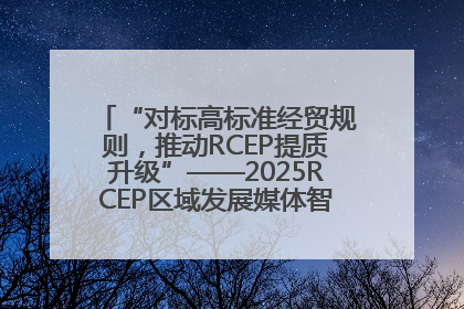 “对标高标准经贸规则，推动RCEP提质升级”——2025RCEP区域发展媒体智库论坛举行专题对话