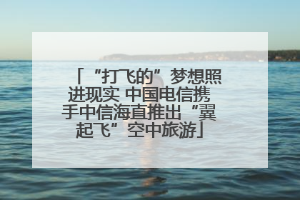 “打飞的”梦想照进现实 中国电信携手中信海直推出“翼起飞”空中旅游