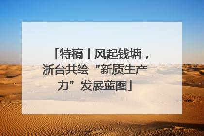 特稿丨风起钱塘，浙台共绘“新质生产力”发展蓝图
