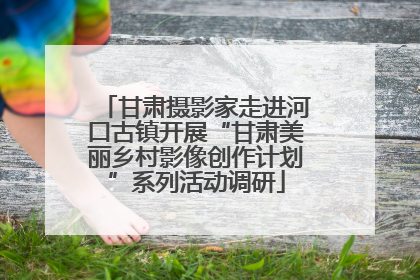 甘肃摄影家走进河口古镇开展“甘肃美丽乡村影像创作计划”系列活动调研