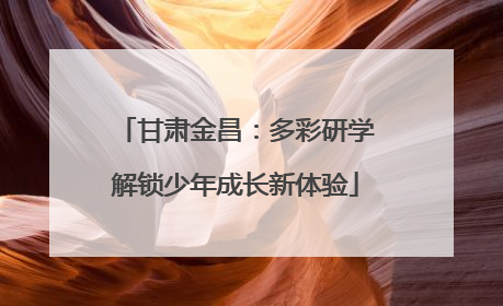 甘肃金昌：多彩研学解锁少年成长新体验