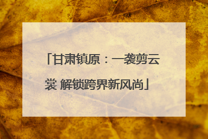 甘肃镇原：一袭剪云裳 解锁跨界新风尚