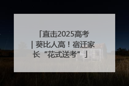 直击2025高考｜葵比人高！宿迁家长“花式送考”