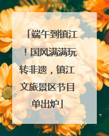 端午到镇江！国风满满玩转非遗，镇江文旅景区节目单出炉
