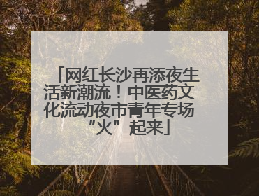 网红长沙再添夜生活新潮流!中医药文化流动夜市青年专场“火”起来