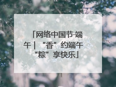网络中国节·端午｜“香”约端午 “粽”享快乐