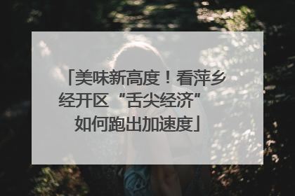 美味新高度！看萍乡经开区“舌尖经济” 如何跑出加速度