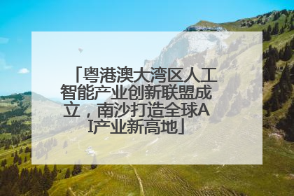 粤港澳大湾区人工智能产业创新联盟成立，南沙打造全球AI产业新高地