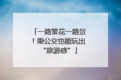 一路繁花一路景！乘公交也能玩出“旅游感”