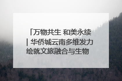 万物共生 和美永续｜华侨城云南多维发力 绘就文旅融合与生物多样性保护新图景