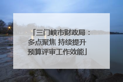 三门峡市财政局：多点聚焦 持续提升预算评审工作效能