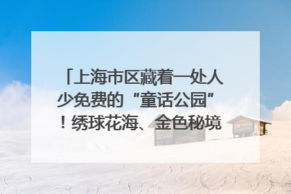 上海市区藏着一处人少免费的“童话公园”！绣球花海、金色秘境……地铁直达→