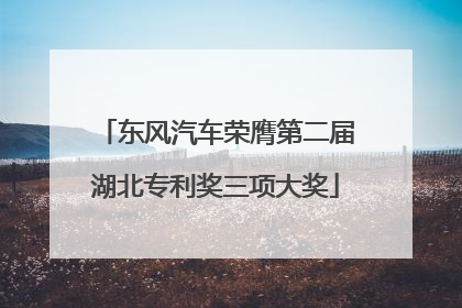 东风汽车荣膺第二届湖北专利奖三项大奖