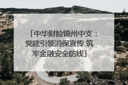 中华财险锦州中支：党建引领消保宣传 筑牢金融安全防线