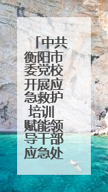 中共衡阳市委党校开展应急救护培训 赋能领导干部应急处突能力提升