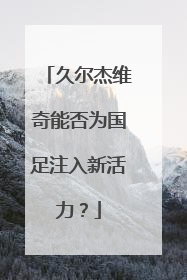 久尔杰维奇能否为国足注入新活力？