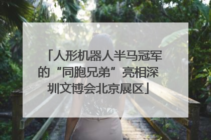 人形机器人半马冠军的“同胞兄弟”亮相深圳文博会北京展区