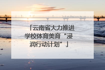 云南省大力推进学校体育美育“浸润行动计划”