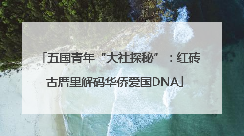 五国青年“大社探秘”：红砖古厝里解码华侨爱国DNA