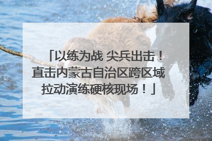 以练为战 尖兵出击！直击内蒙古自治区跨区域拉动演练硬核现场！