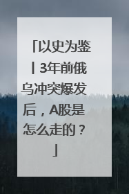 以史为鉴丨3年前俄乌冲突爆发后，A股是怎么走的？