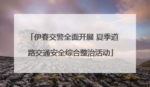 伊春交警全面开展 夏季道路交通安全综合整治活动