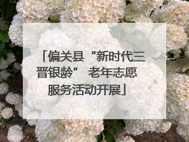 偏关县“新时代三晋银龄” 老年志愿服务活动开展