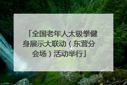 全国老年人太极拳健身展示大联动（东营分会场）活动举行