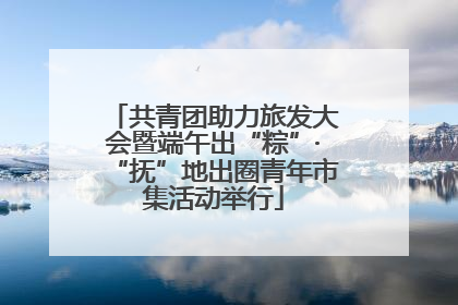 共青团助力旅发大会暨端午出“粽”·“抚”地出圈青年市集活动举行