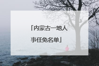 内蒙古一地人事任免名单