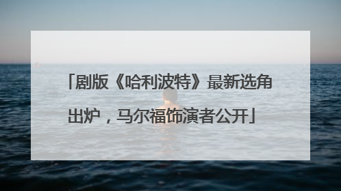 剧版《哈利波特》最新选角出炉，马尔福饰演者公开