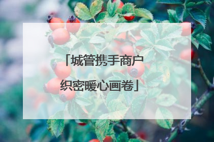 城管携手商户 织密暖心画卷