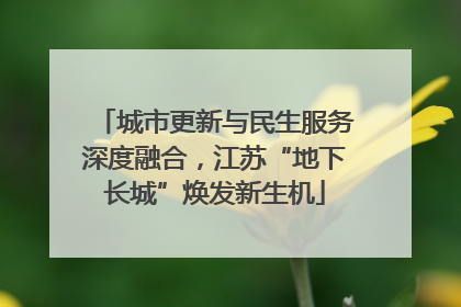 城市更新与民生服务深度融合，江苏“地下长城”焕发新生机