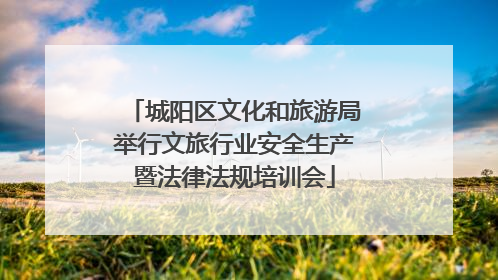 城阳区文化和旅游局举行文旅行业安全生产暨法律法规培训会