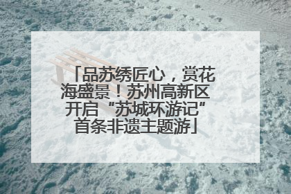 品苏绣匠心，赏花海盛景！苏州高新区开启“苏城环游记”首条非遗主题游