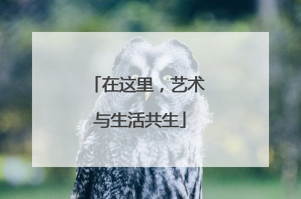在这里，艺术与生活共生