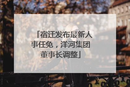 宿迁发布最新人事任免，洋河集团董事长调整