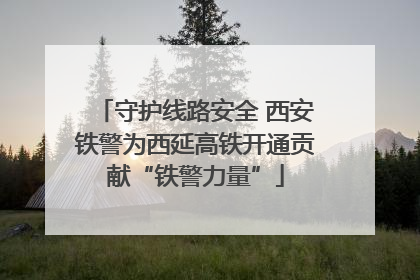 守护线路安全 西安铁警为西延高铁开通贡献“铁警力量”