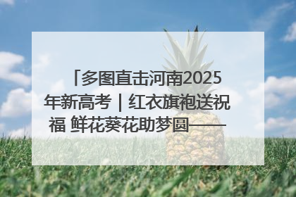 多图直击河南2025年新高考｜红衣旗袍送祝福 鲜花葵花助梦圆——尉氏县高考暖心送考