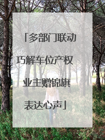 多部门联动巧解车位产权 业主赠锦旗表达心声