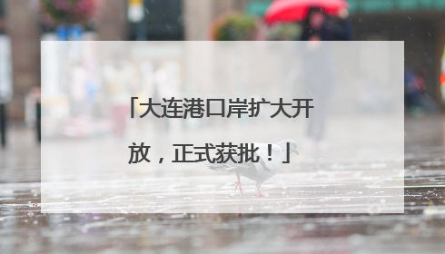 大连港口岸扩大开放，正式获批！