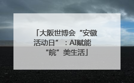 大阪世博会“安徽活动日”：AI赋能“皖”美生活
