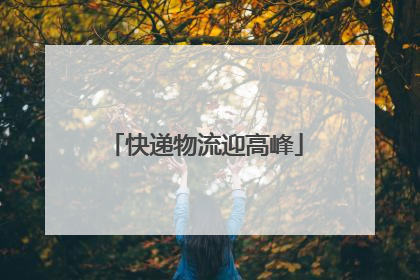 快递物流迎高峰