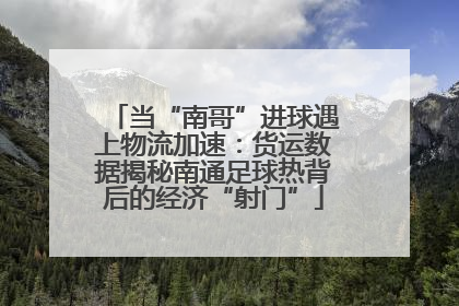 当“南哥”进球遇上物流加速：货运数据揭秘南通足球热背后的经济“射门”