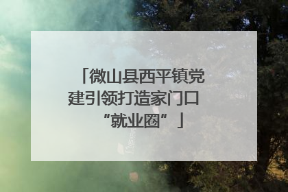 微山县西平镇党建引领打造家门口“就业圈”